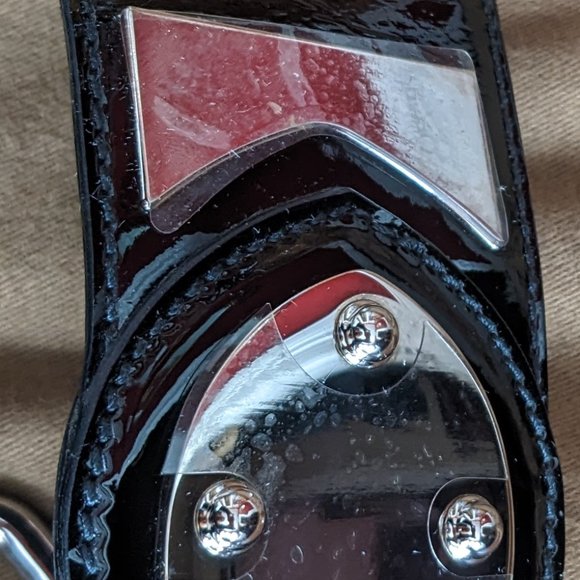 Gucci 2007 Romy Black Patent and Chrome Medium Handbag - Picture 8 of 16